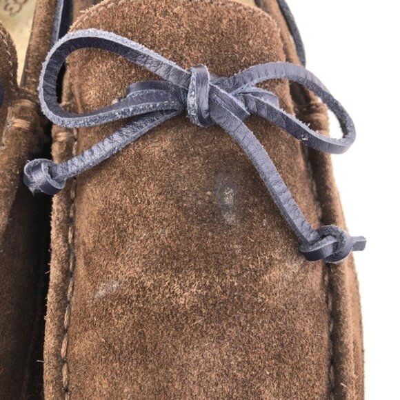 UGG Chester Brown Suede Winter Moccasin Slippers 11 - Picture 12 of 14